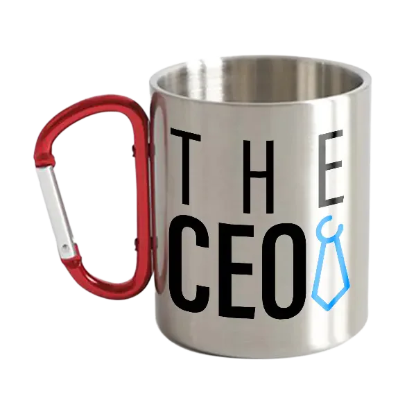 The Ceo Stainless Steel Double Wall Carabiner Mug 10oz