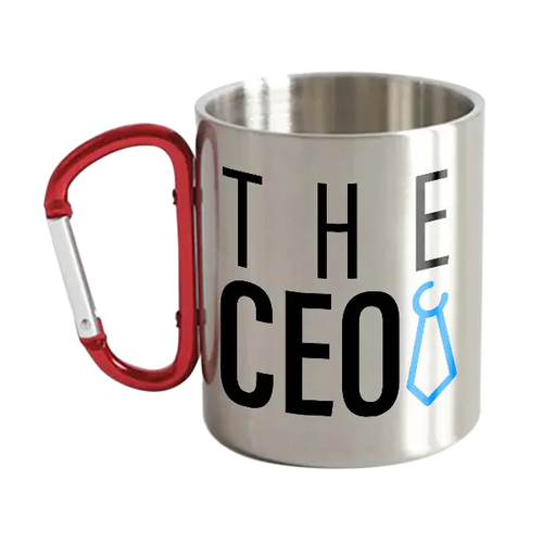 The Ceo Stainless Steel Double Wall Carabiner Mug 10oz