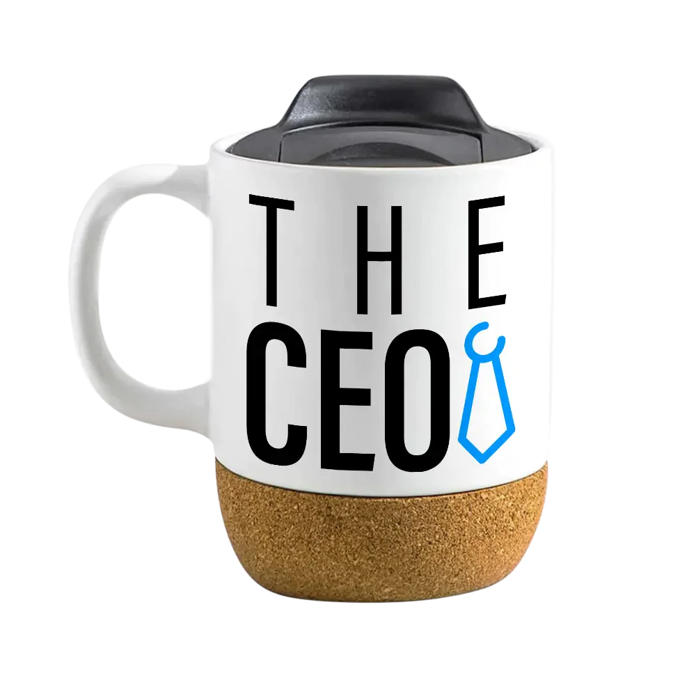 The Ceo 15oz Insulated Ceramic Cup Cork Bottom Mug