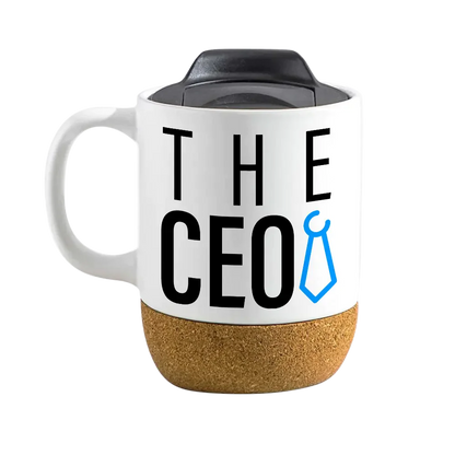 The Ceo 15oz Insulated Ceramic Cup Cork Bottom Mug