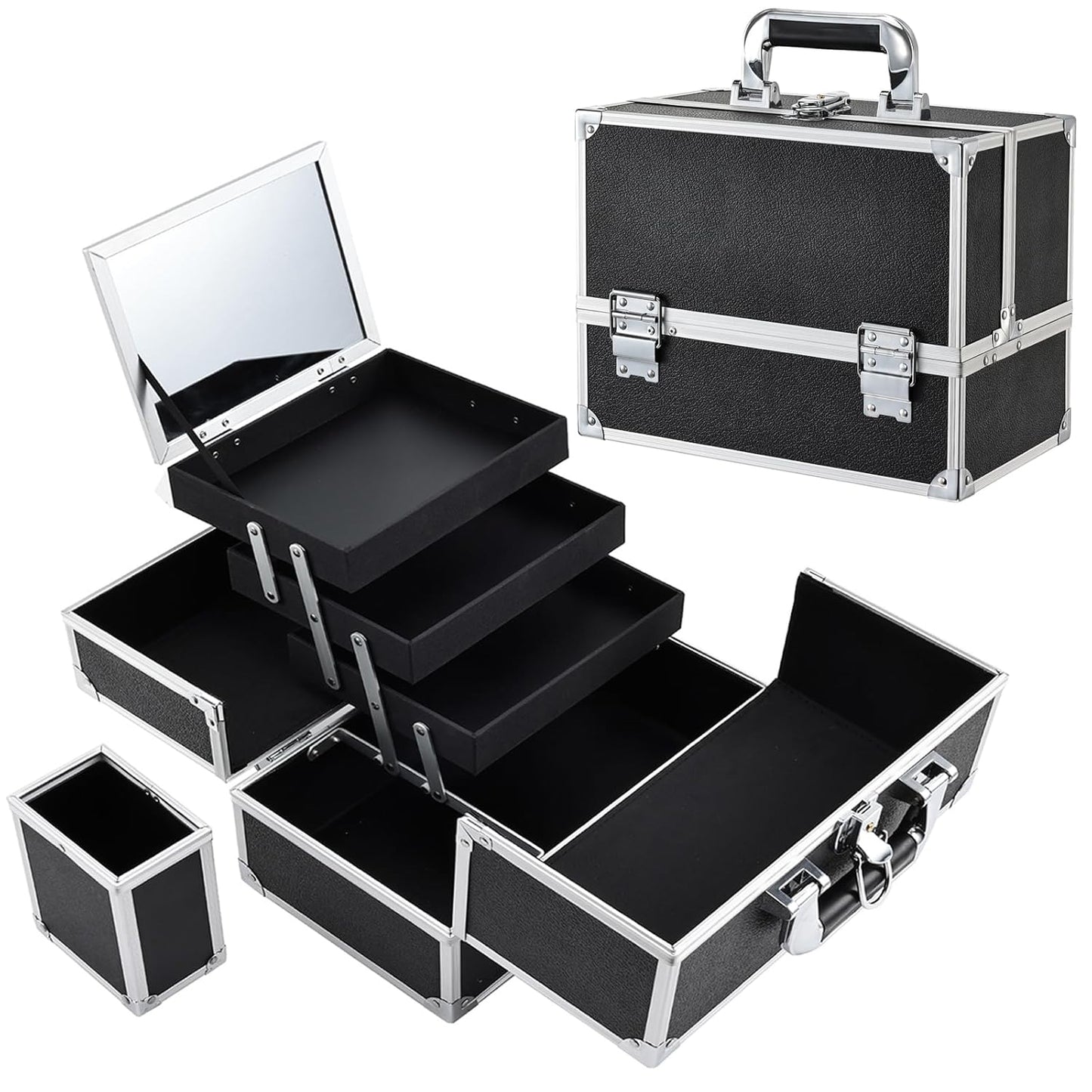 FRENESSA Makeup Train Case 11.8 Inch Extra Large