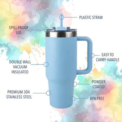 40oz POWDER COATED BIG SWIG TUMBLER - PASTEL COLLECTION