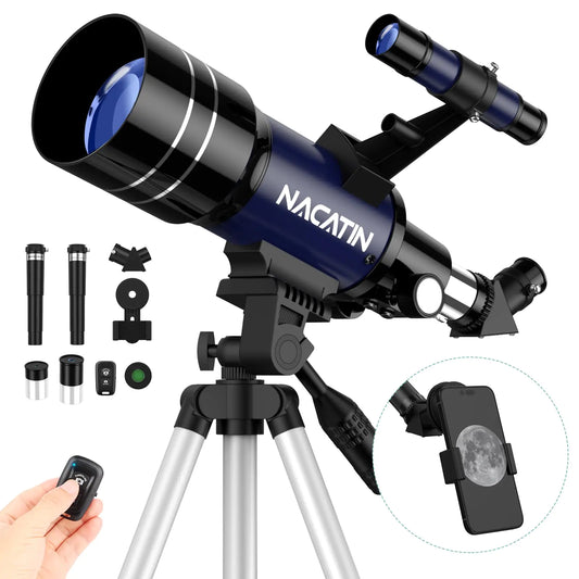 Telescope for Adults & Kids NACATIN 70mm Aperture (15X-150X)