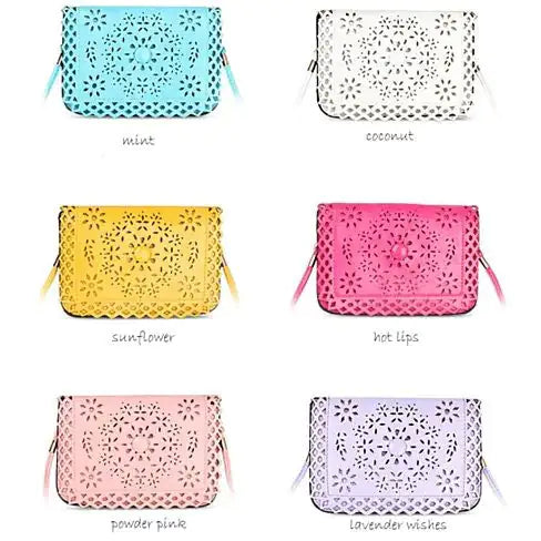 Social Butterfly A Flower And A Butterfly Filigree Design Crossbody Bag