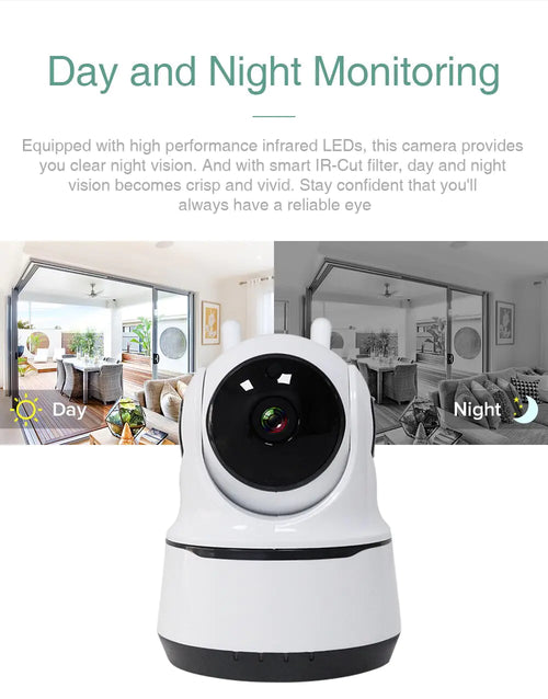 Wireless Security Camera 1080P Night Vision, Motion Detection, Activity Alert, Deterrent Alarm