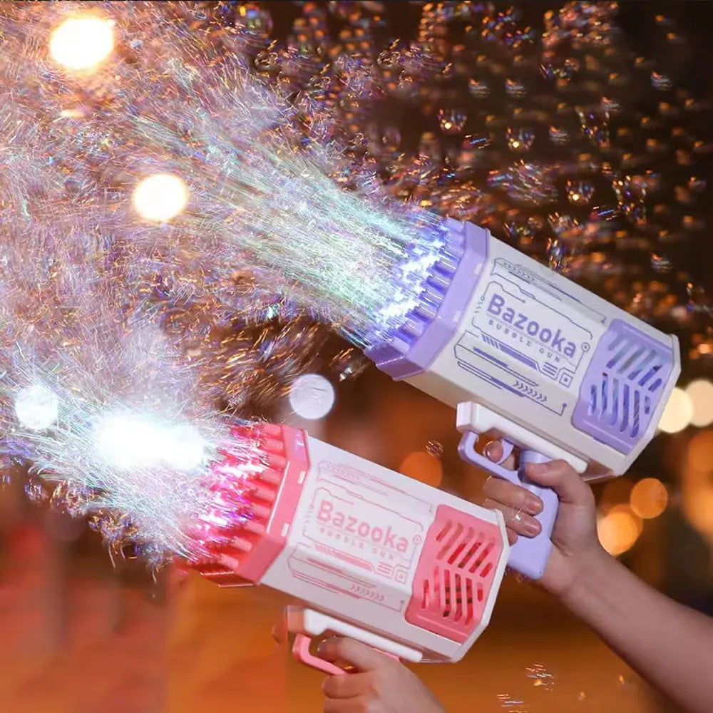 Bubble Machine with Light Rocket Launcher