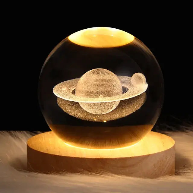 Galaxy Astronaut Crystal Ball Night Lights