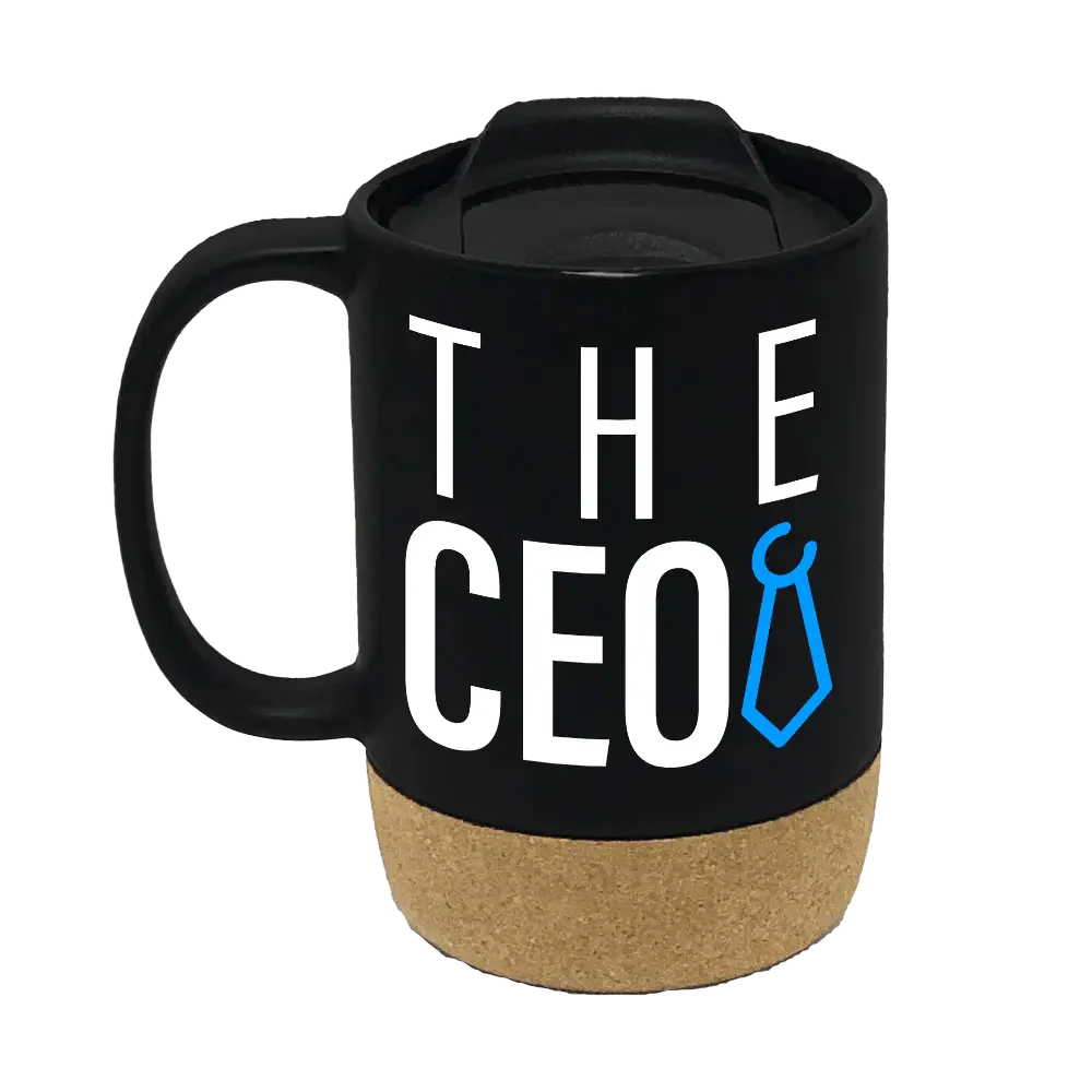 The Ceo 15oz Insulated Ceramic Cup Cork Bottom Mug