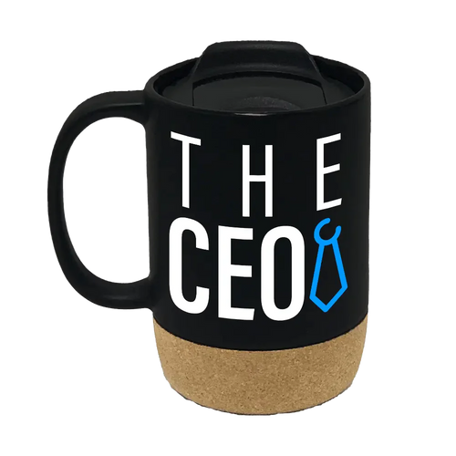 The Ceo 15oz Insulated Ceramic Cup Cork Bottom Mug