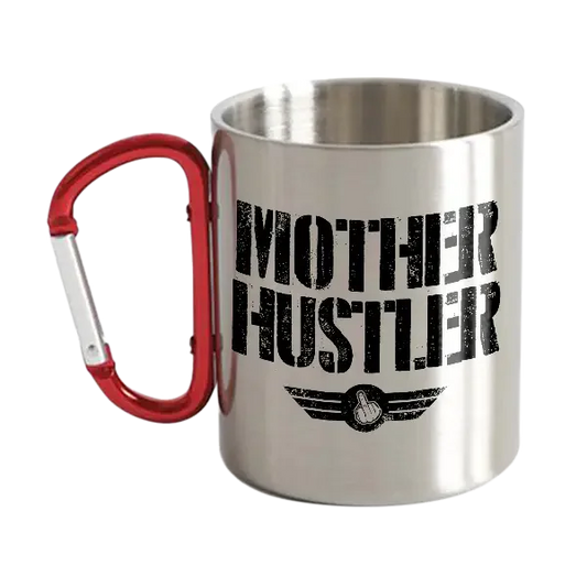 Mother Hustler Stainless Steel Double Wall Carabiner Mug 10oz